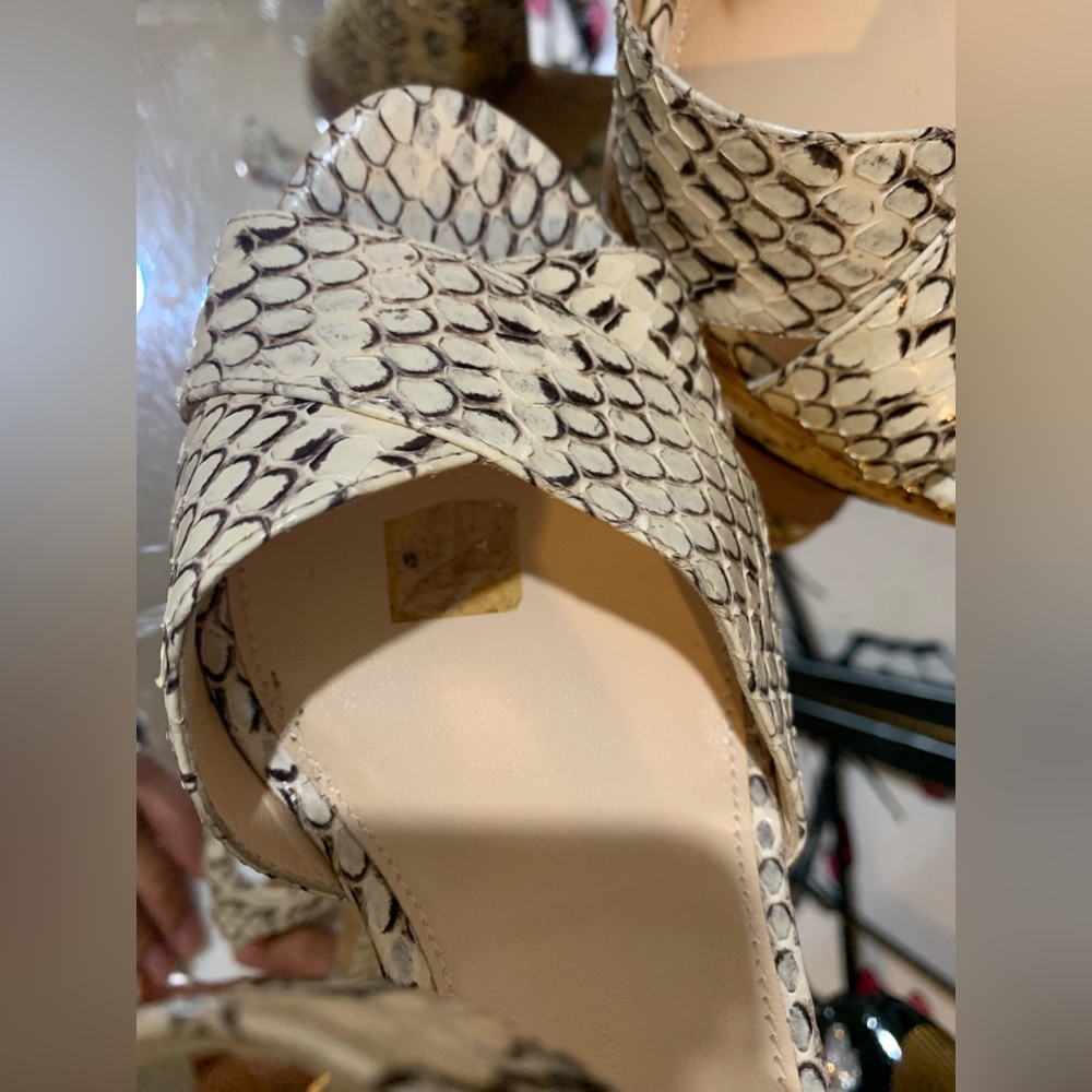 Prada Python Platform Sandals!Euc!Retail $750.00 … - image 6